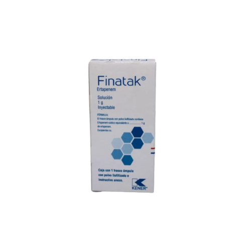 FINATAK 1 GR SOLUCIÓN INYECTABLE, ÁMPULA. (ERTAPENEM)