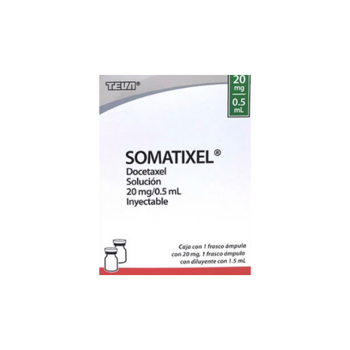 SOMATIXEL 20 MG/0.5 ML SOL INY FAM CAJ C/1 + DILUY (DOCETAXEL)