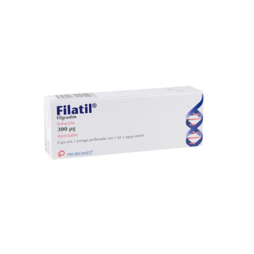 FILATIL 300 MCG SOLUCIÓN INYECTABLE, 1 PZ. (FILGRASTIM)