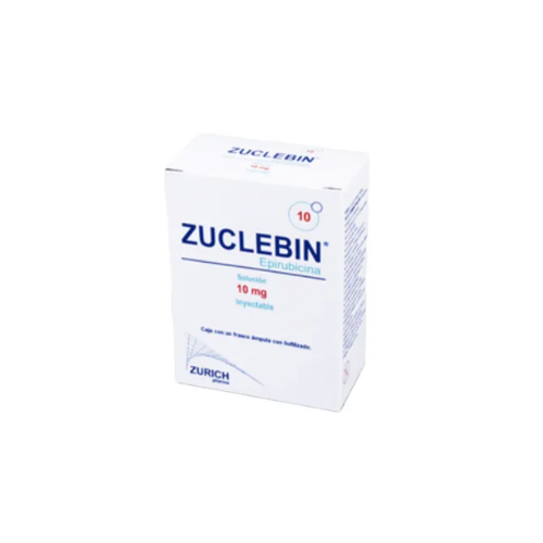 ZUCLEBIN 10 MG INYECTABLE, ZURICH. (EPIRUBICINA)