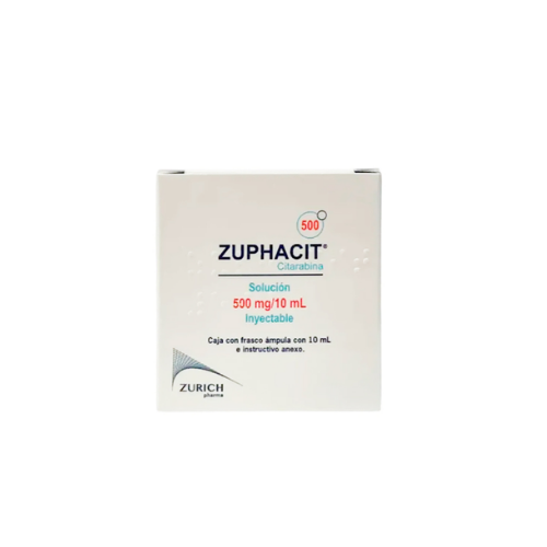 ZUPHACIT 500 MG / 10 ML INYECTABLE, ZURICH. (CITARABINA)