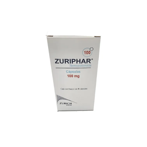ZURIPHAR 100 MG 5 CÁPSULAS, ZURICH. (TEMOZOLOMIDA)