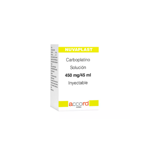 NUVAPLAST 450 MG / 45 ML INYECTABLE, ACCORD. (CARBOPLATINO)