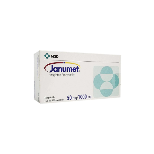 JANUMET 50/500 MG ORAL 28 COMPRIMIDOS (SITAGLIPTINA/METFORMINA)